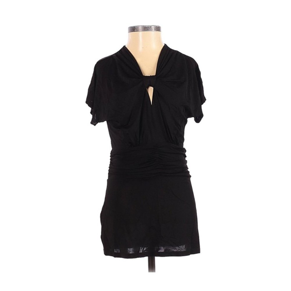 BCBG stretchy ruched blouse